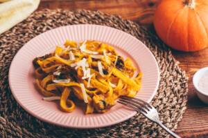 pasta zucca e funghi