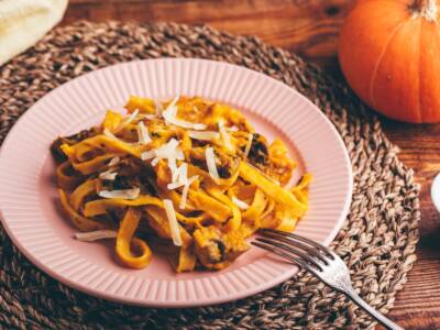 pasta zucca e funghi