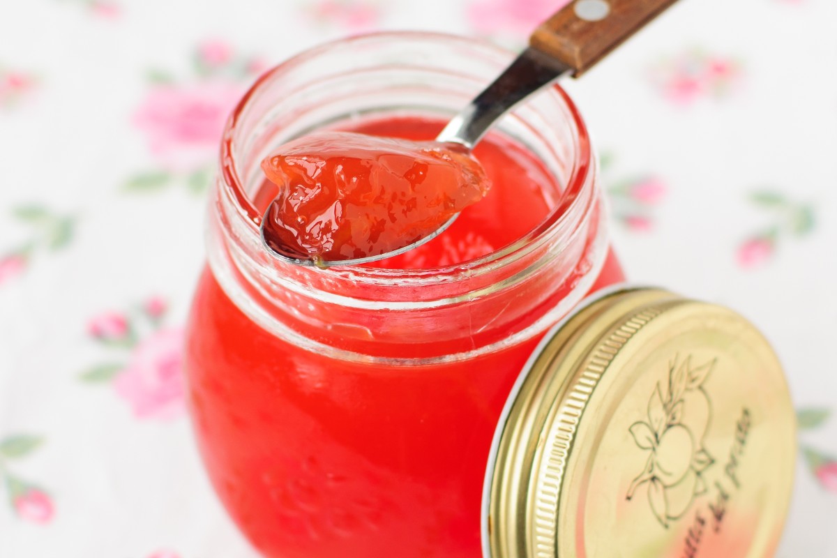 Vasetto con marmellata di anguria