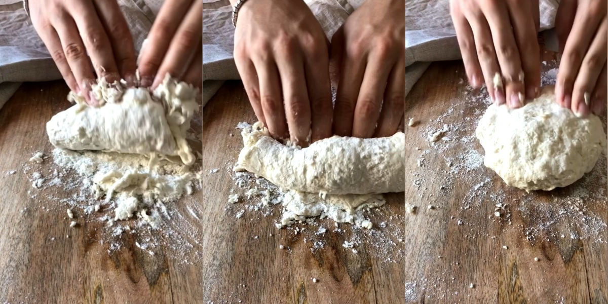 Knead until you get a dough