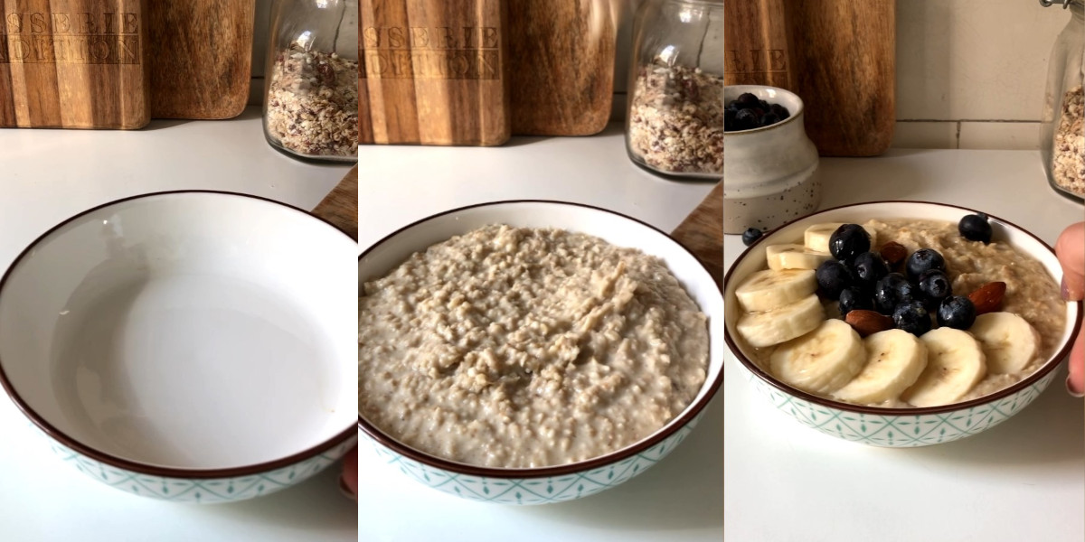 Impiattare e decorare porridge