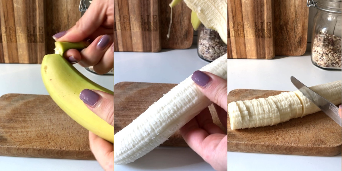 Cut banana into slices
