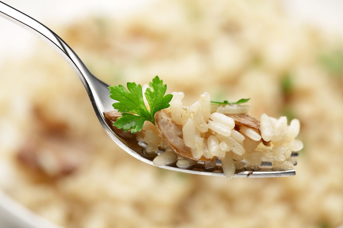 risotto with dried mushrooms