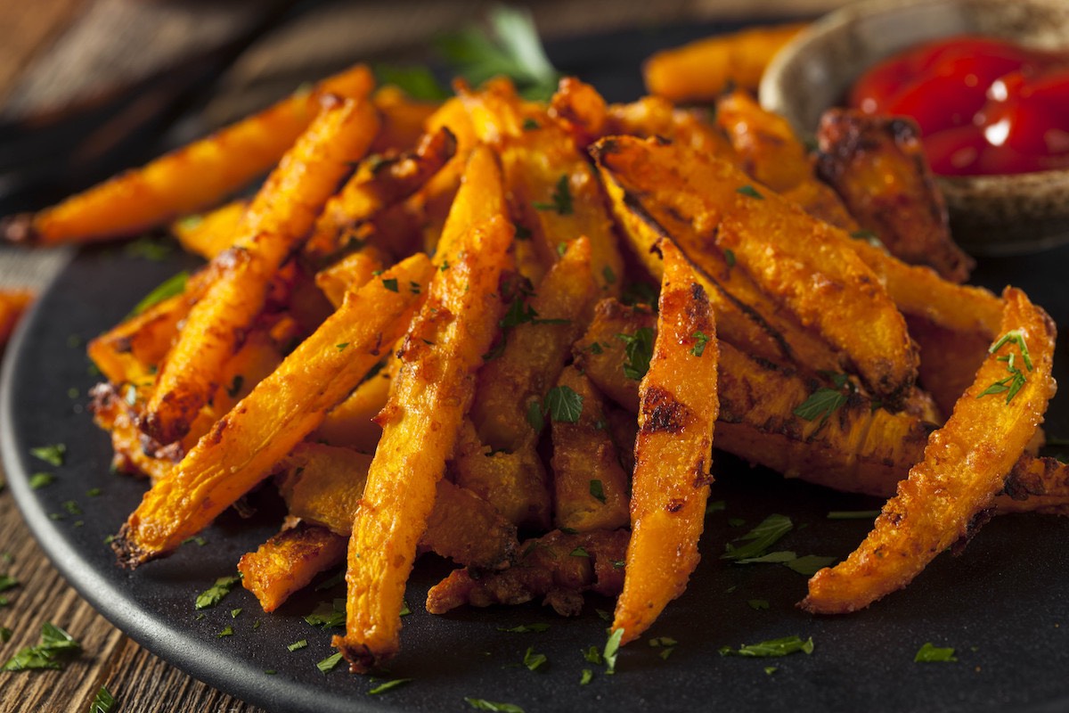 Fried pumpkin sticks