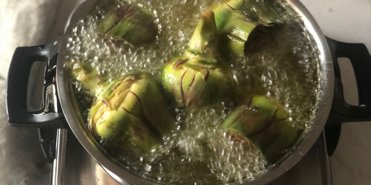 Fry artichokes