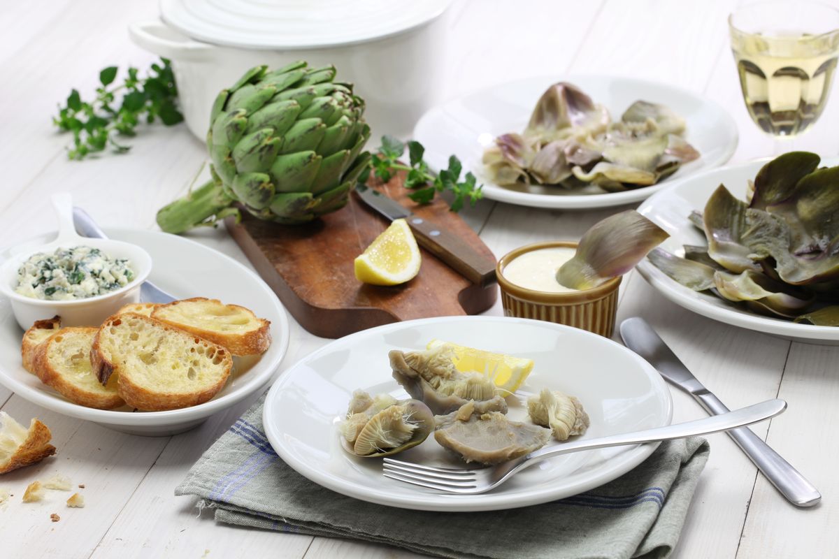 steamed artichokes