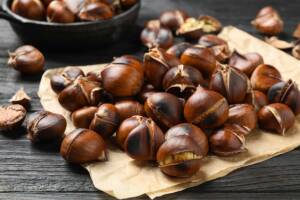 Castagne cotte al microonde