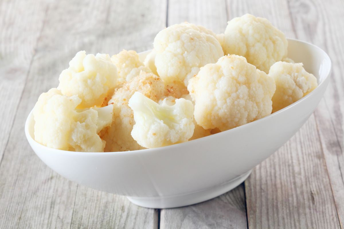 microwaved cauliflower