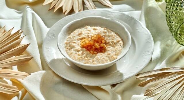 Il dolce incontra il salato nella ricetta del porridge di Bruno Barbieri