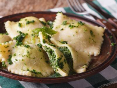 ravioli ricotta e spinaci