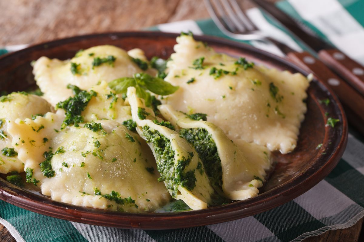 ravioli with ricotta and spinach