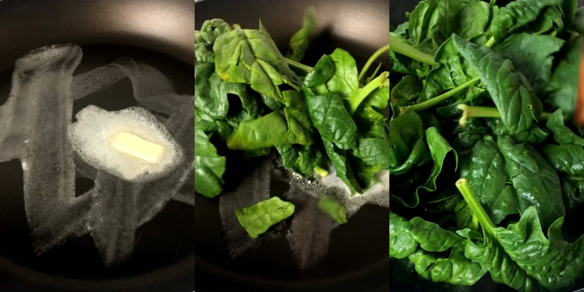 Cuocere spinaci per flan