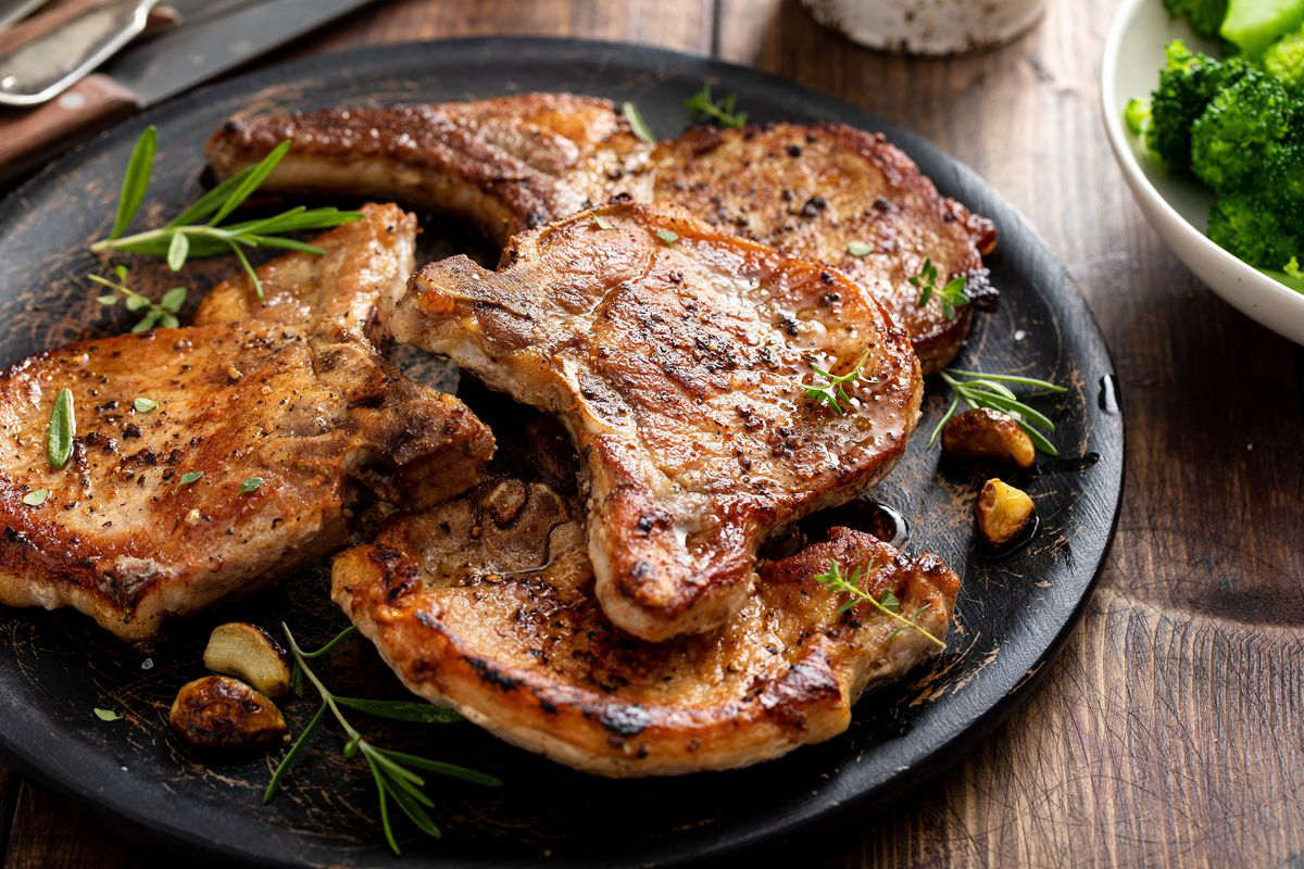 pan-fried pork chops