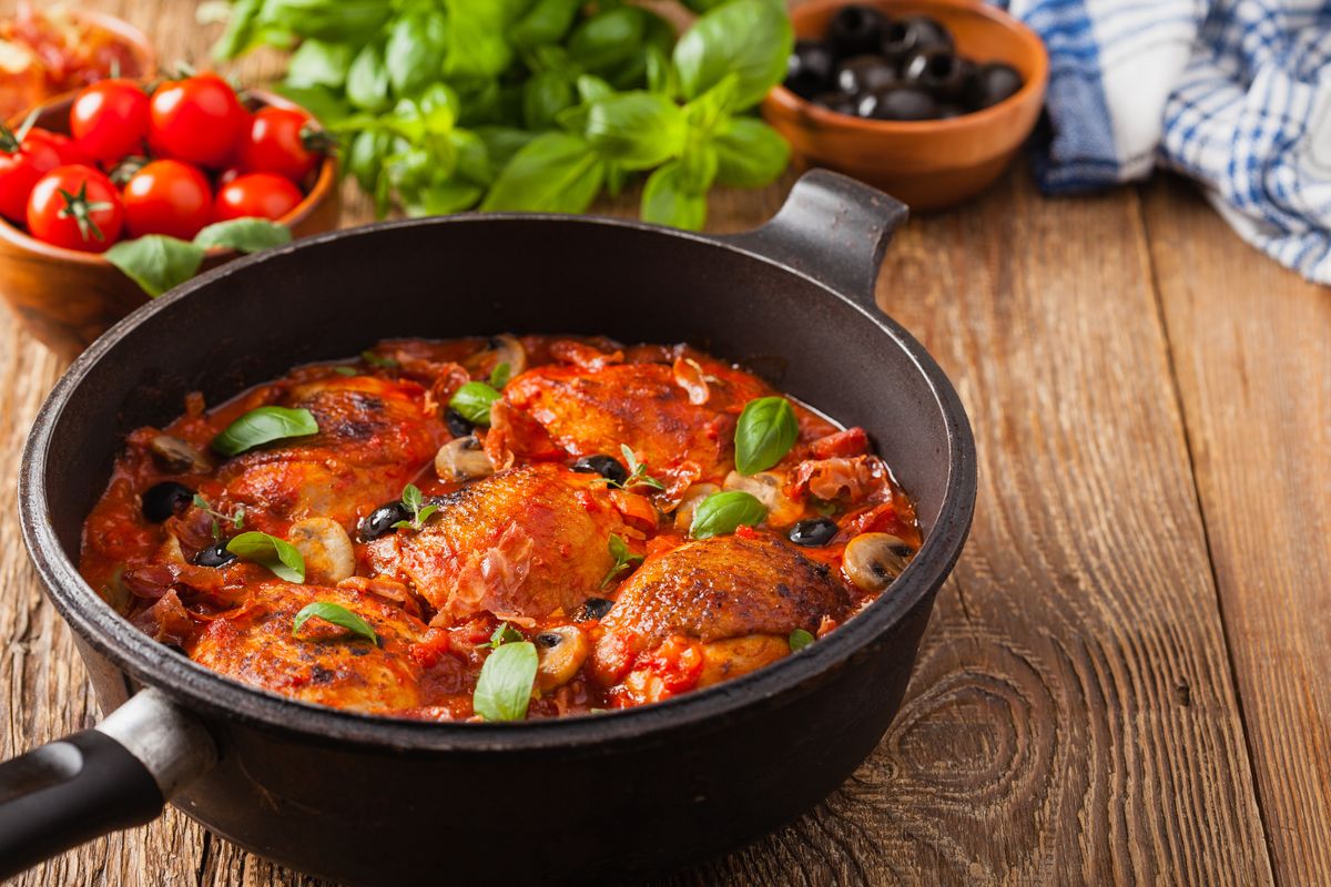 guinea fowl cacciatore