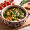 minestrone in pentola a pressione