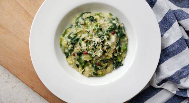 Come fare il risotto agli spinaci, un classico della cucina italiana