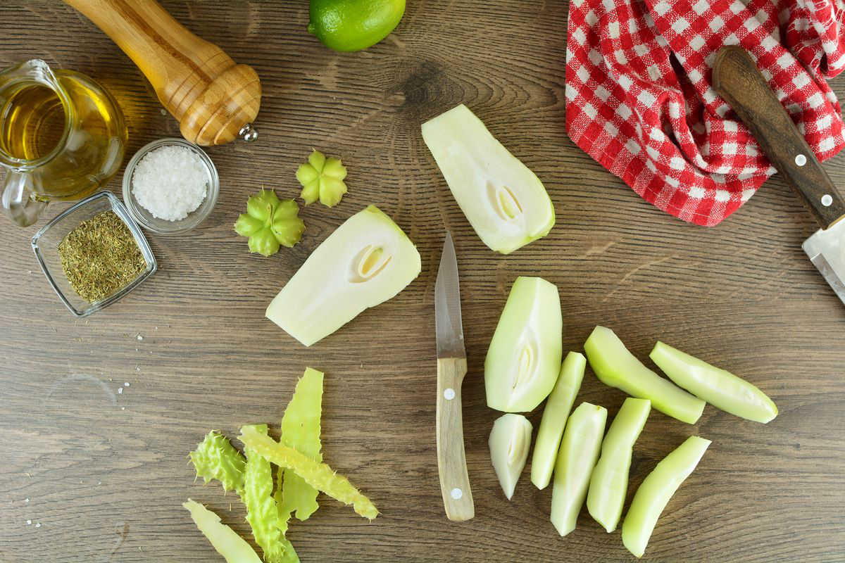 Spiky courgettes