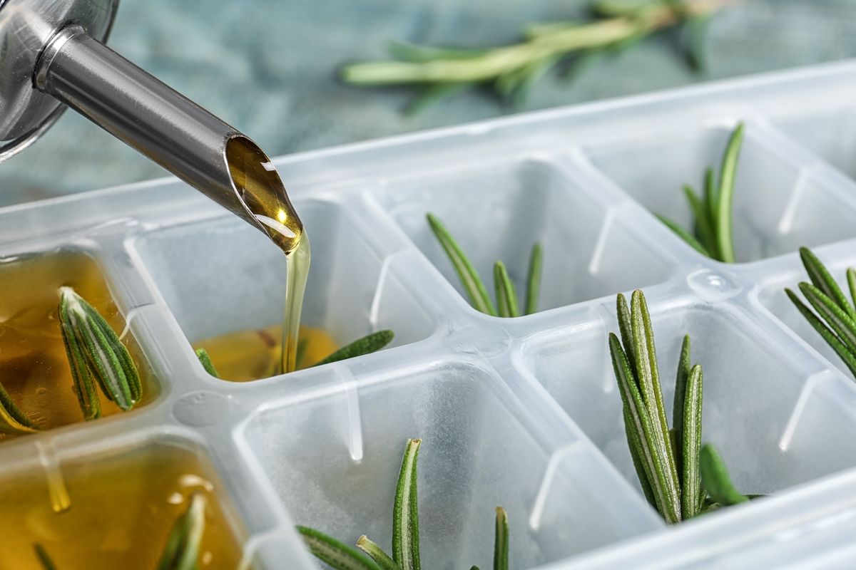 how to freeze olive oil