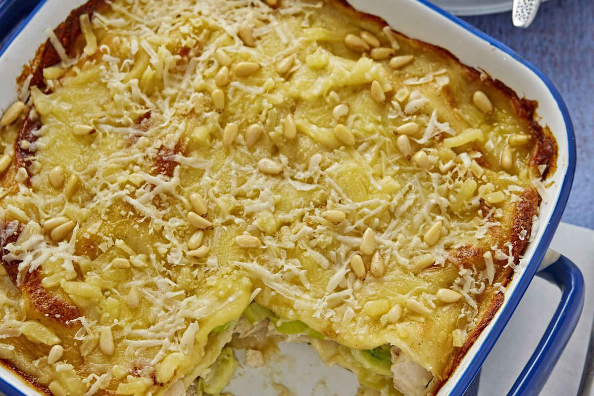 leek lasagna