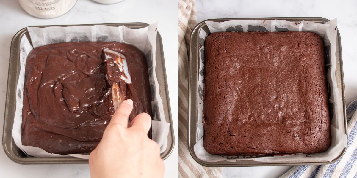 Bake and bake brownies