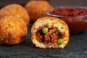 arancini in friggitrice ad aria