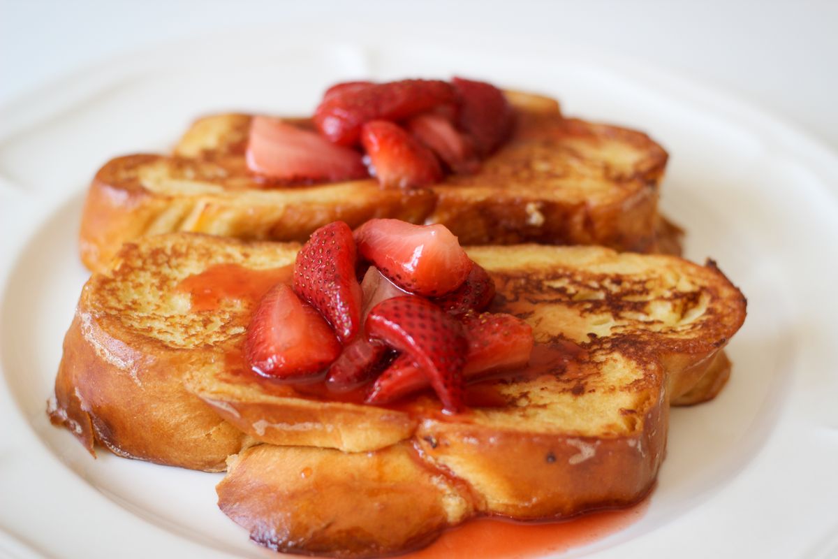 french toast alle fragole