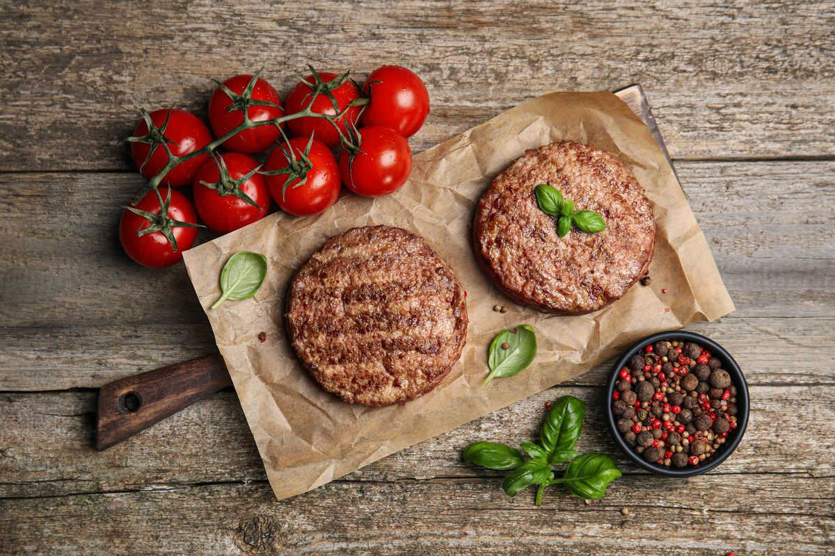 burger in air fryer