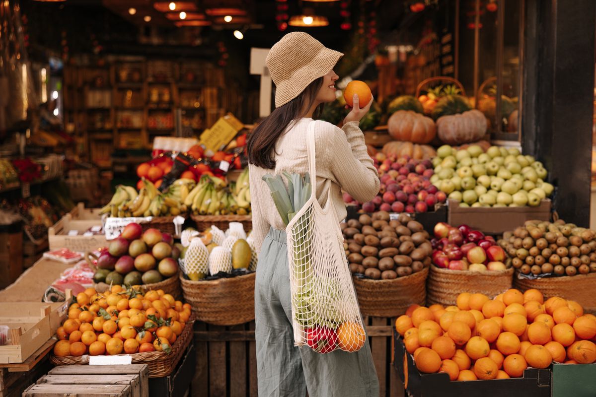 Supermercato frutta e verdura