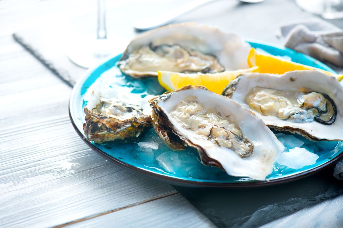 raw oysters