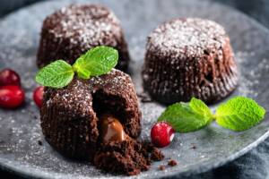 tortino con cuore morbido in friggitrice ad aria