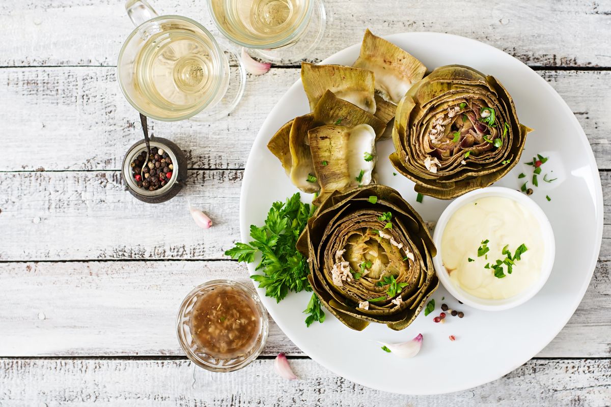 artichokes in the air fryer