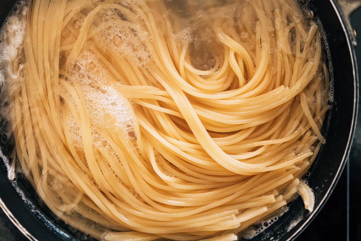 Passive cooking of pasta