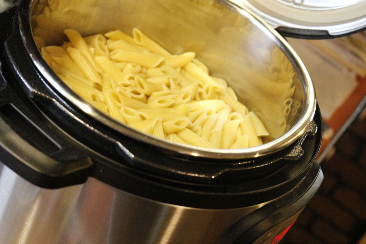 Pressure cooker pasta