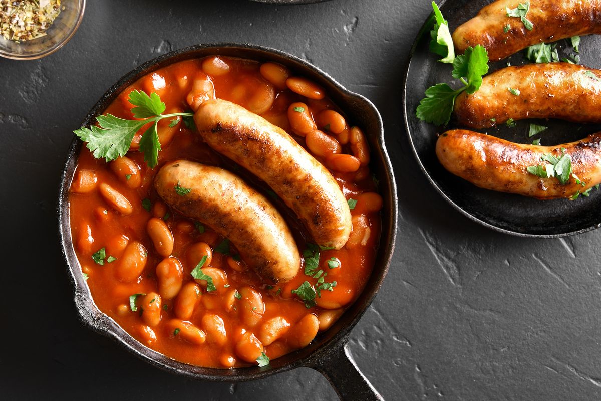sausage and beans