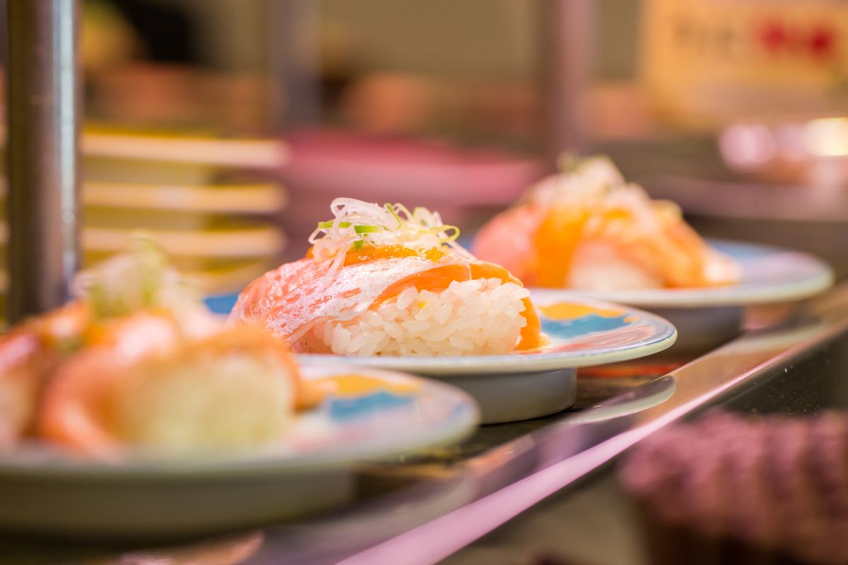 Sushi on the conveyor belt