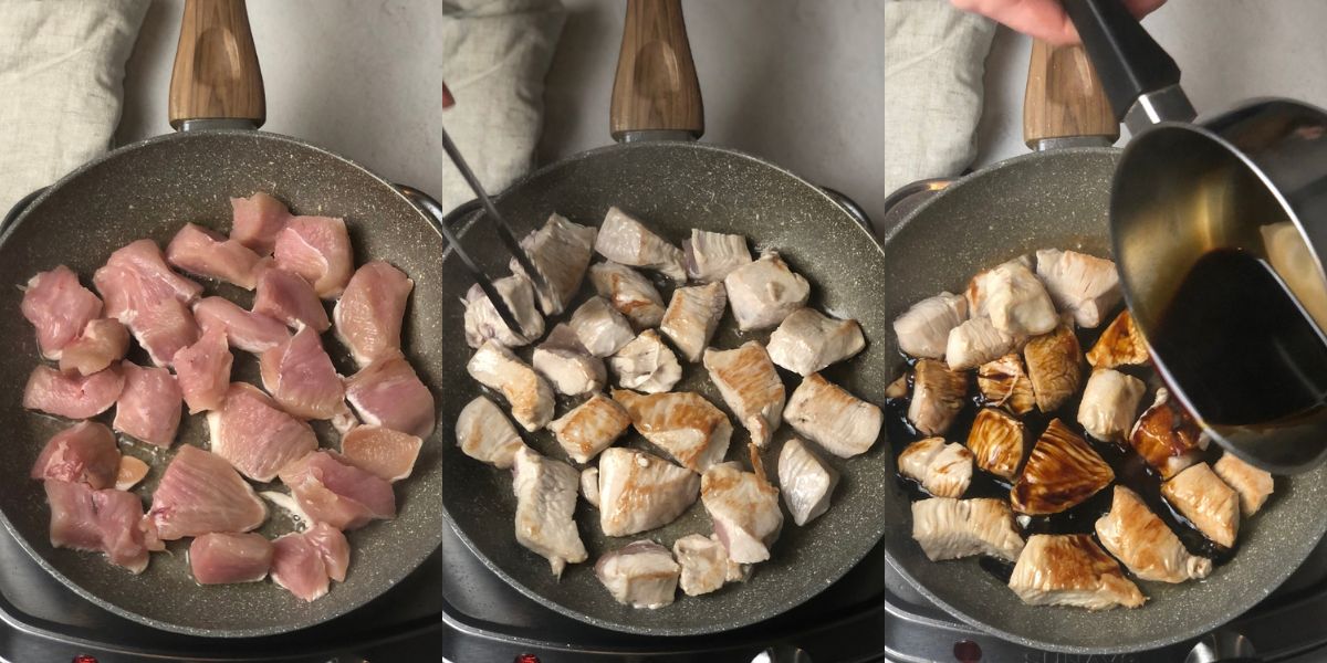 Cucinare pollo in salsa teriyaki