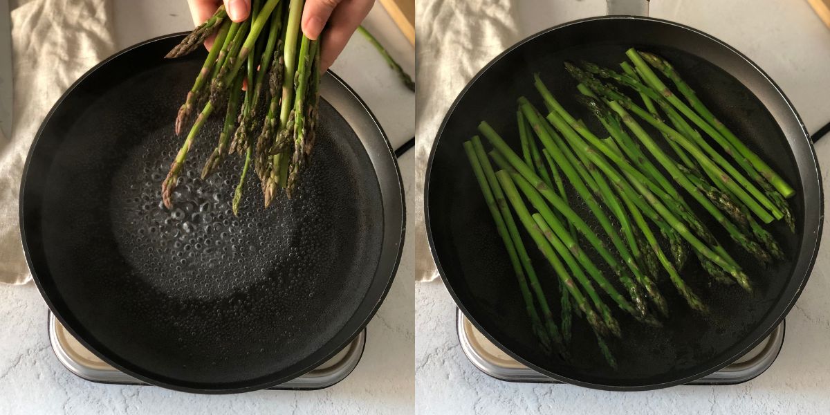 Cook asparagus