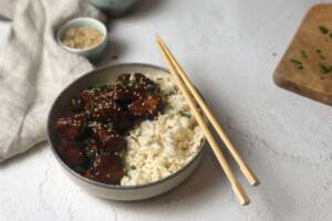 Pollo in salsa teriyaki