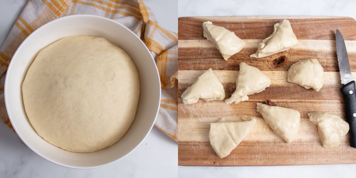 Cut dough