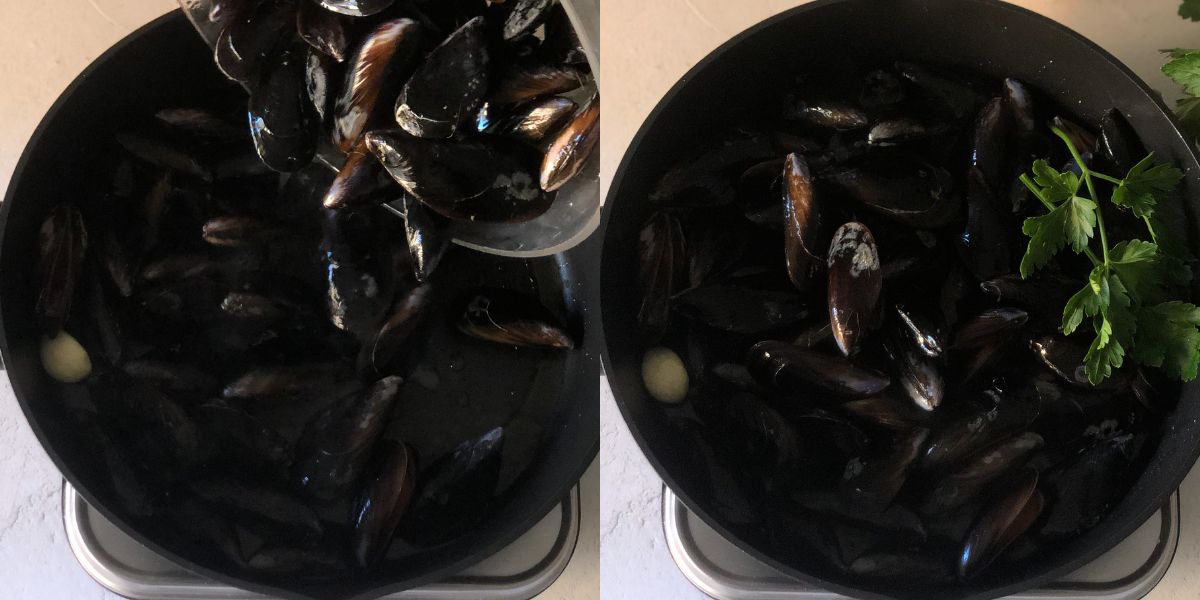 Cook mussels