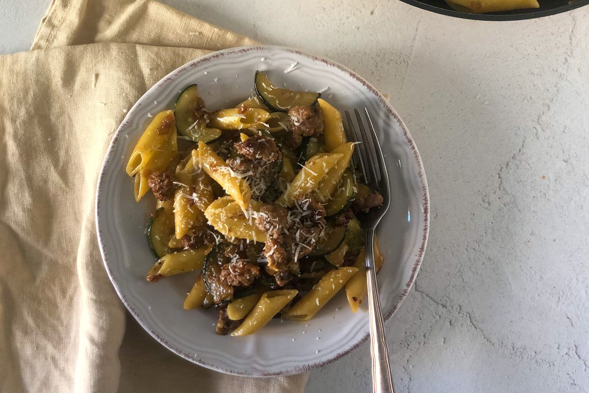 Pasta salsiccia e zucchine