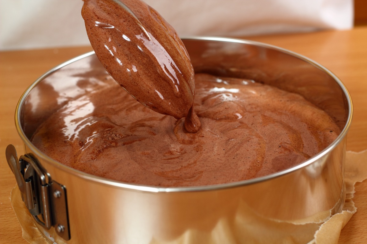 Chocolate cake dough