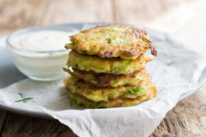 Frittelle di zucchine in friggitrice ad aria