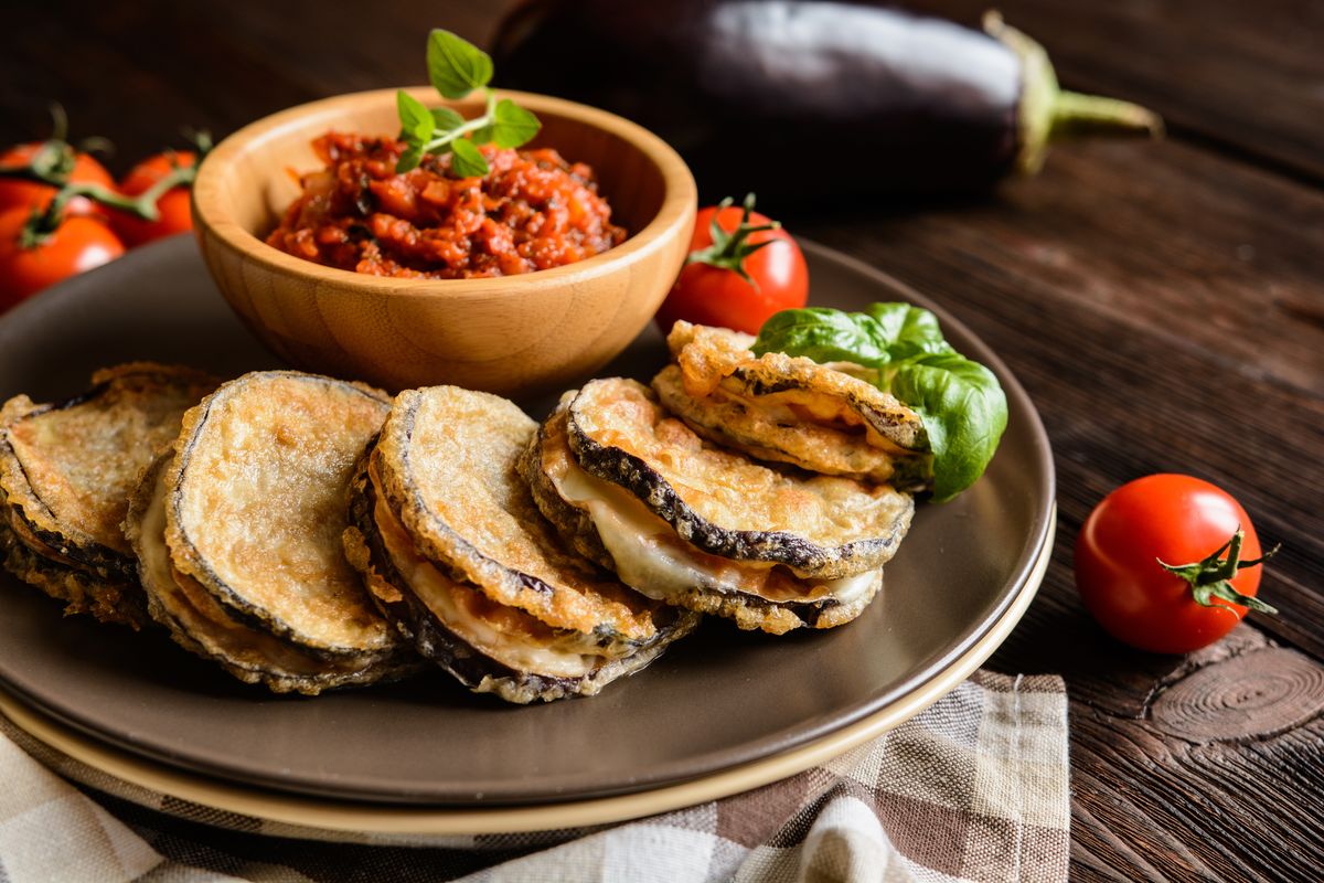 cotolette di melanzane in friggitrice ad aria