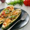 Zucchine ripiene in friggitrice ad aria