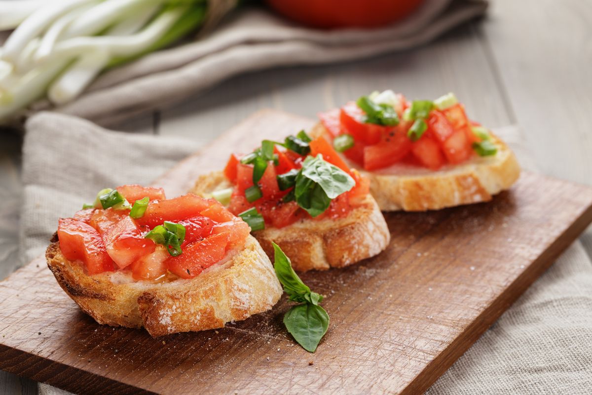 Cestini di bruschette  friggitrice ad aria - le mille ricette di vale