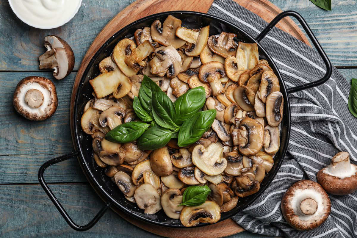 mushrooms in the air fryer