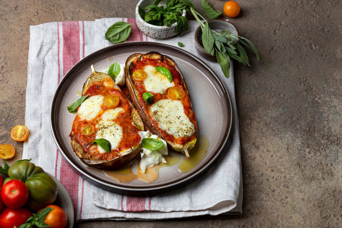 Air fryer eggplant pizzaiola