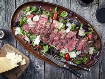 tagliata in friggitrice ad aria