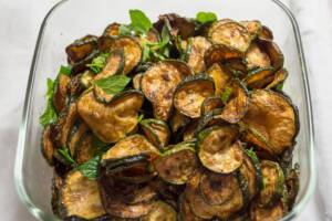 Zucchine alla scapece in friggitrice ad aria